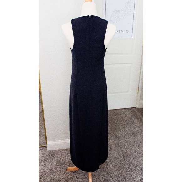 Calvin Klein Black Crepe Midi Tank Sheath Dress - Picture 3 of 6